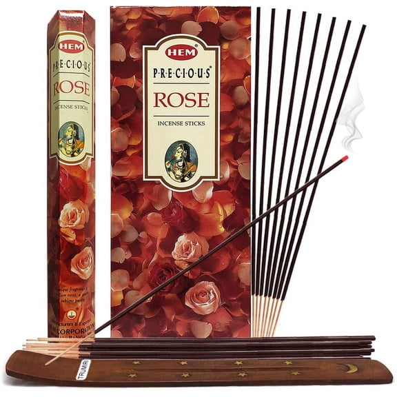 Precious Rose Incense Sticks And Incense Stick Holder Bundle Insence Insense Hem Incense Sticks