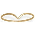 thumbnail image 1 of Precious Stars 14/20 Gold Filled Thin "V" Design Ring, 1 of 2