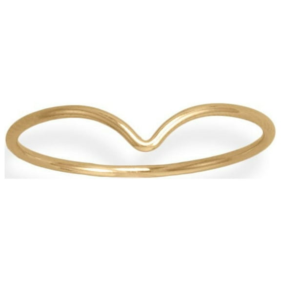 Precious Stars 14/20 Gold Filled Thin "V" Design Ring