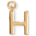 thumbnail image 1 of Precious Stars 14K Goldplated Sterling Silver Unisex Polished "H" Charm - No Chain, Pendant Only, 1 of 3