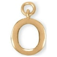 thumbnail image 1 of Precious Stars 14K Goldplated Sterling Silver Unisex Polished "O" Charm - No Chain, Pendant Only, 1 of 3