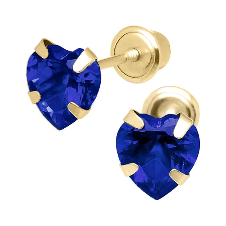 Child's Cubic Zirconia Butterfly Stud Earrings in 14K Gold
