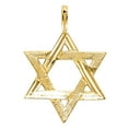 thumbnail image 1 of Precious Stars 14K Yellow Gold Star of David Judaism 1" Pendant - No Chain, Pendant Only, 1 of 3