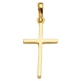 thumbnail image 1 of Precious Stars 14K Yellow Gold Religious Cross 1" Unisex Pendant - No Chain, Pendant Only, 1 of 3