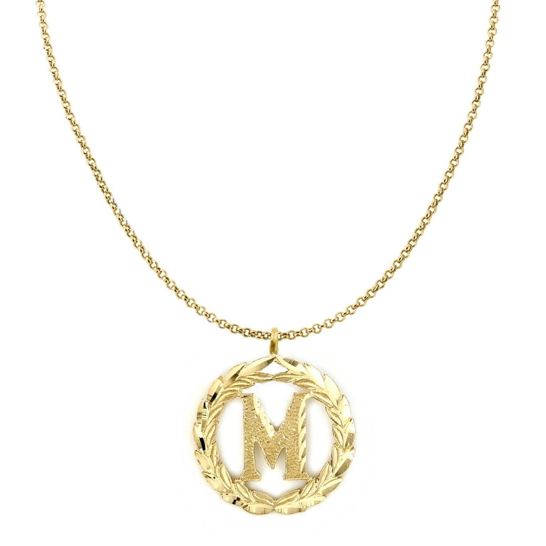 14k Real Gold Initial 