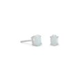 thumbnail image 1 of Precious Stars 66124 Sterling Silver Oval-Cut Aquamarine Earrings, 1 of 1