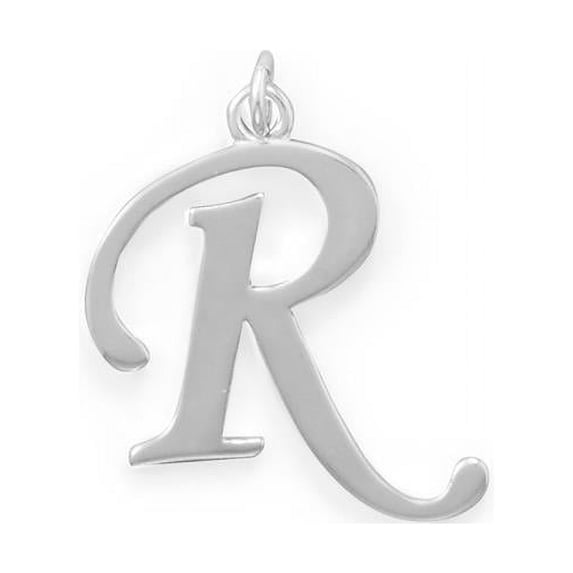 Precious Stars 74661R Sterling Silver Initial Letter R Pendant