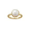 thumbnail image 1 of Precious Stars 83783-8 14K Yellow Gold Plated Sterling Silver Cultured Freshwater Pearl Ring - Size 8, 1 of 1