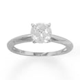 thumbnail image 1 of Precious Stars 83809-5 Sterling Silver Round-Cut Cubic Zirconia Solitaire Engagement Ring - Size 5, 1 of 1