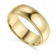 thumbnail image 1 of Precious Stars BMC-070-10.5 7 mm 14K Yellow Gold Comfort-fit Milgrain & Polished Wedding Band - Size 10.5, 1 of 1