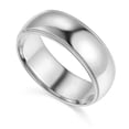 thumbnail image 1 of Precious Stars BMC-070W-12 7 mm 14K White Gold Comfort-fit Milgrain & Polished Wedding Band - Size 12, 1 of 1