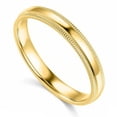 thumbnail image 1 of Precious Stars BMR-030-5 Size 5 14K Yellow Gold 3 mm Standard-Fit Milgrain & Polished Wedding Band, 1 of 1