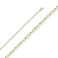 thumbnail image 1 of Precious Stars CH-0332-220 22 in. 14K Yellow Gold 3.4 mm Flat Mariner Chain, 1 of 1