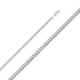 thumbnail image 1 of Precious Stars CH-0350-220 22 in. 14K White Gold 3.1 mm Regular Concave Cuban Chain, 1 of 1