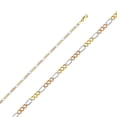 thumbnail image 1 of Precious Stars CH-0362-240 24 in. 14K Tri-Tone Gold 2.6 mm Regular Concave 3 Plus 1 Figaro Chain, 1 of 1