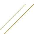 thumbnail image 1 of Precious Stars Genuine 14k Yellow Gold 1.4mm Matte Round Wheat Chain Necklace for Men and Women - Perfect for Pendants - Available in 16" 18" 20" 22" 24", 1 of 2