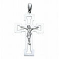 thumbnail image 1 of Precious Stars Jewelry 14k White Gold Crucifix Religious Pendant, 1 of 1