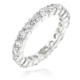 thumbnail image 1 of Precious Stars R07349R-C01-07 Precious Stars Silvertone Round-Cut Cubic Zirconia Eternity Ring, 1 of 1
