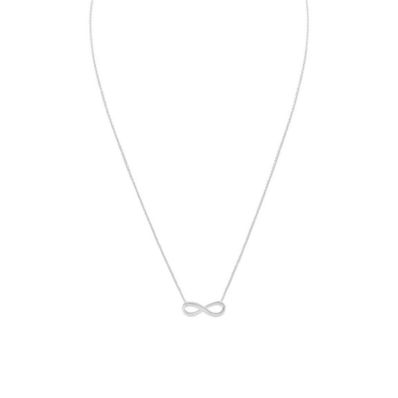 Precious Stars Sterling Silver Infinity Symbol Necklace