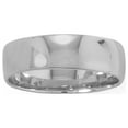 thumbnail image 1 of Precious Stars Sterling Silver Polished 6mm Unisex Wedding Band, 1 of 2