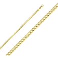 thumbnail image 1 of Precious Stars TBJSEC0109240 3.6 mm 24 in. 14K Yellow Gold Light Cuban Chain Necklace, 1 of 1