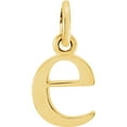 thumbnail image 1 of Precious Stars Unisex 14K Yellow Gold Lowercase E Initial Pendant, 1 of 3
