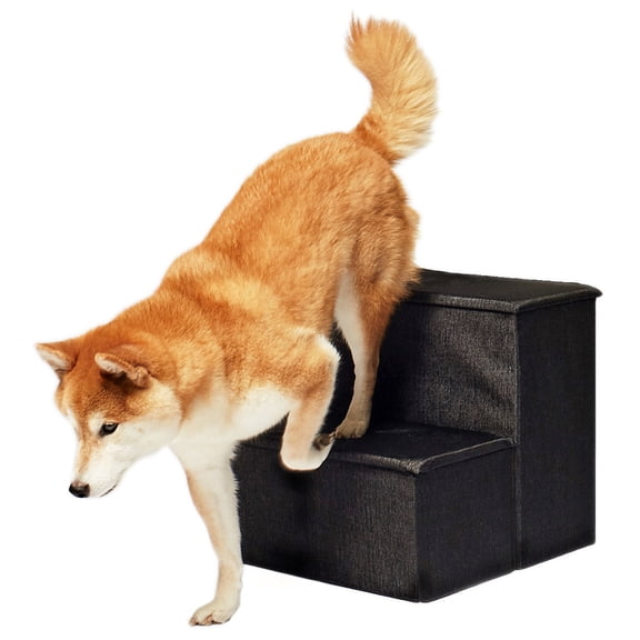 Precious Tails Collapsible Canvas Storage Steps Pet Dog Stairs