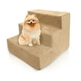 thumbnail image 1 of Precious Tails Deluxe High-Density Foam 3-Step Pet Stairs for Dogs and Cats - Durable, Lightweight, and Portable Staircase for Easy Mobility Assistance, 1 of 8