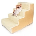 thumbnail image 1 of Precious Tails Deluxe High-Density Foam 4-Step Pet Stairs for Dogs and Cats - Durable, Lightweight, and Portable Staircase for Easy Mobility Assistance, 1 of 7
