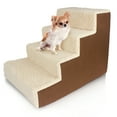 thumbnail image 1 of Precious Tails Deluxe High-Density Foam 4-Step Pet Stairs for Dogs and Cats - Durable, Lightweight, and Portable Staircase for Easy Mobility Assistance, 1 of 7