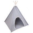 thumbnail image 1 of Precious Tails Herringbone Canvas Pet Tee Pee, 1 of 2