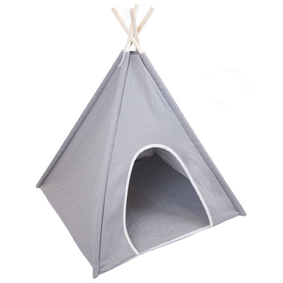 Precious Tails Herringbone Canvas Pet Tee Pee