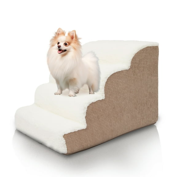 Precious Tails High Density Foam Scalloped Sherpa Top 4 Steps for Dog/Cat