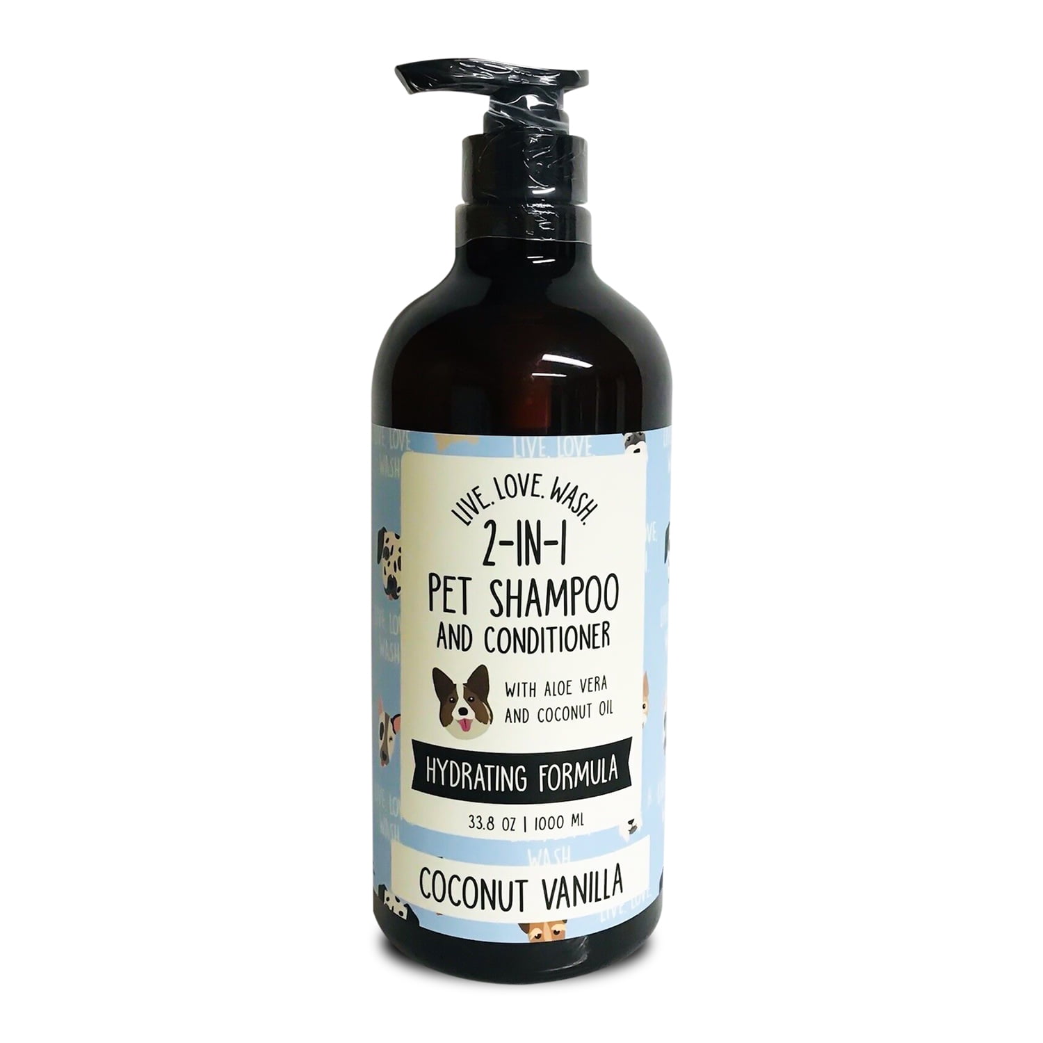 Precious Tails Dog Shampoo "Live. Love. Wash." 2IN1 Pet Shampoo & Conditioner for Dogs and