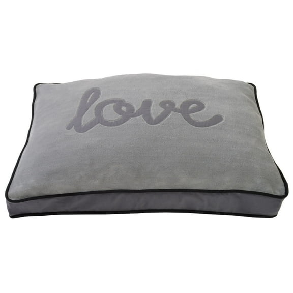 Precious Tails Love Plush Fleece Pillow Pet Dog Bed Mattress