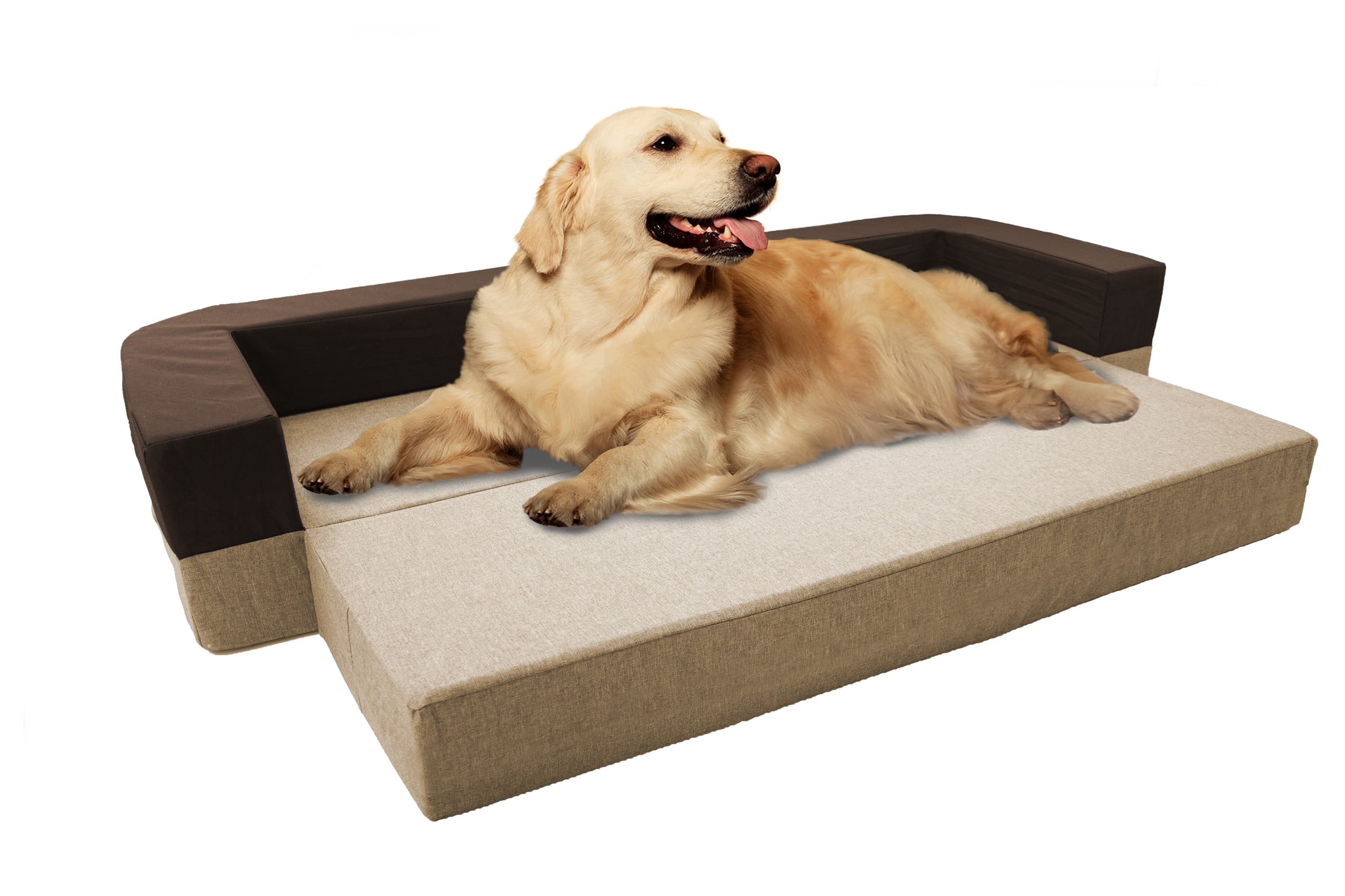 Precious Tails Orthopedic Foam Velvet Convertible Sofa Pet Mat
