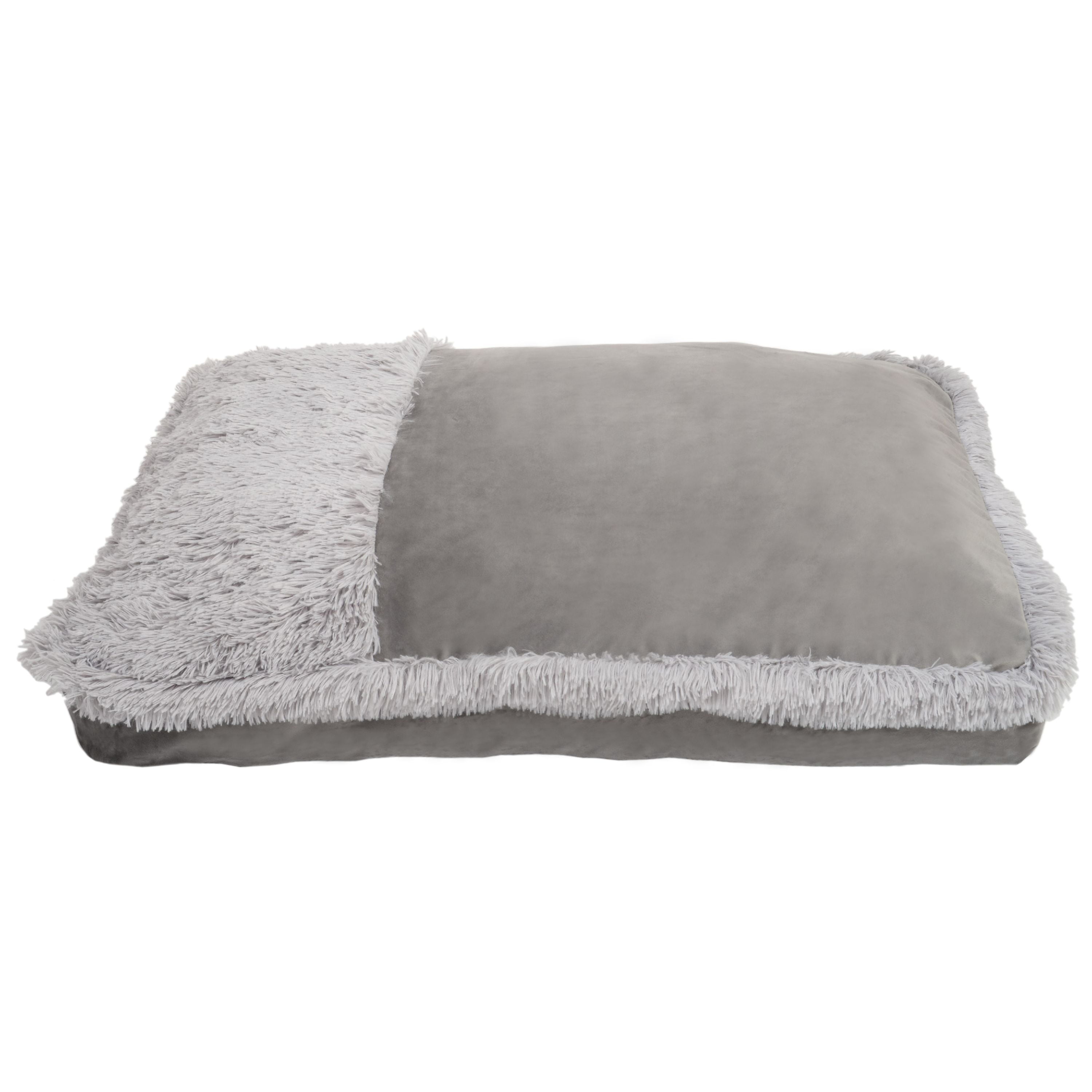 Precious Tails Plush Velvet Fur Pillow Pet Bed