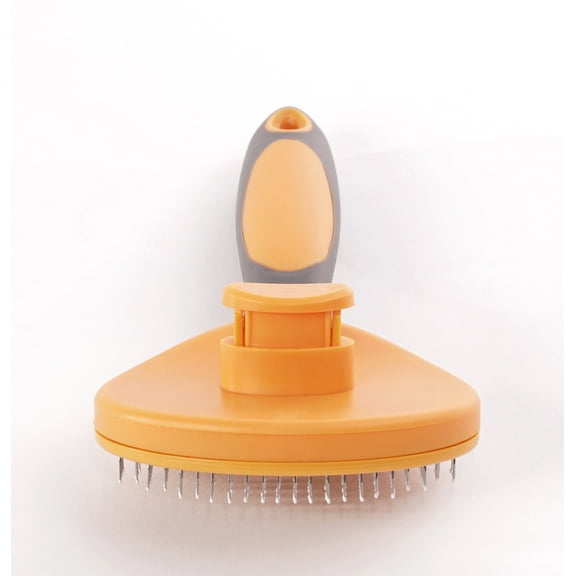 Precious Tails Retractable Slicker Brush for Cat and Dog Orange