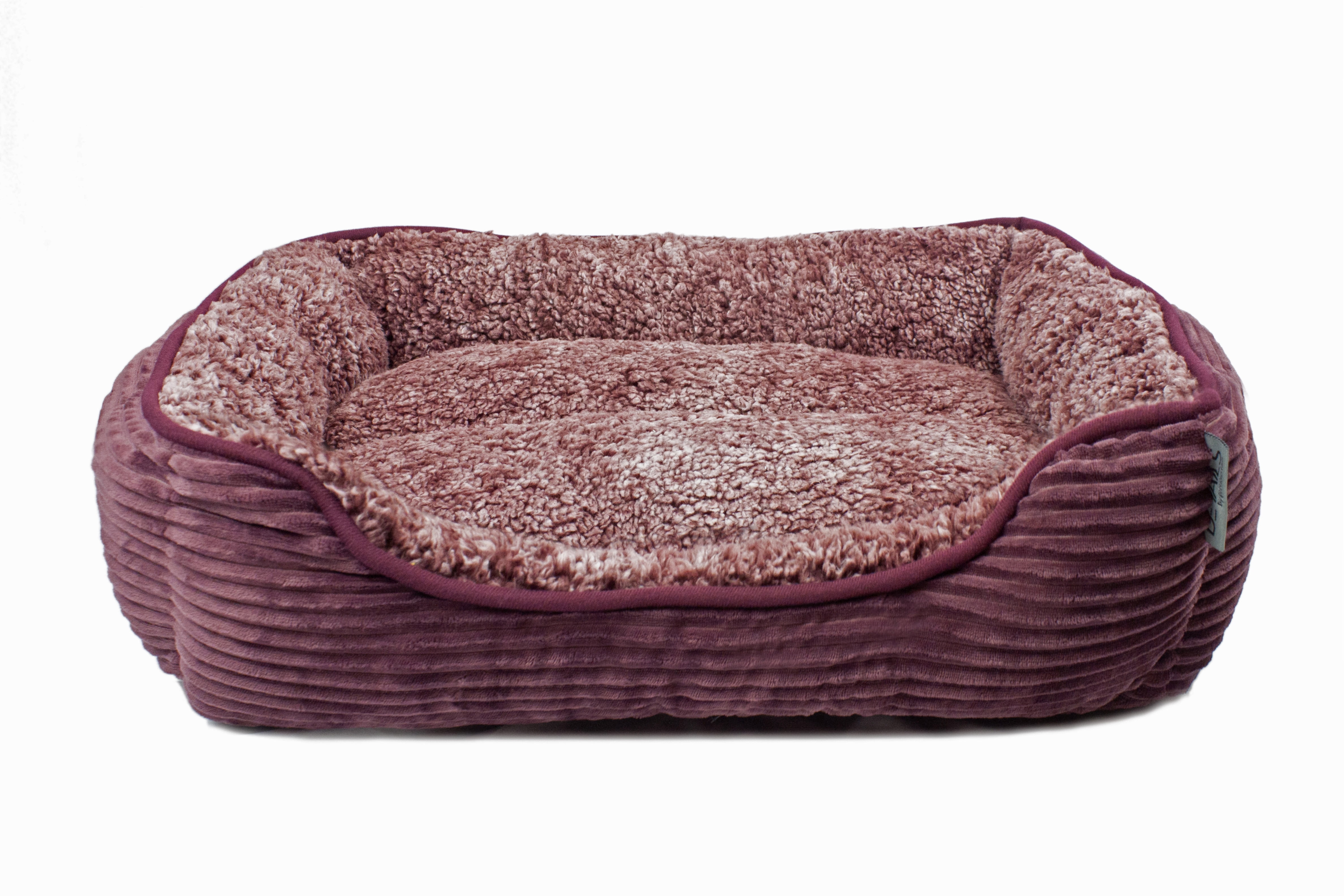 Precious Tails Super Plush Corduroy Sherpa Cuddler Pet Bolster