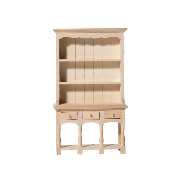Precise 1/12 Doll House Cabinet Miniature Storage Bookcase Realistic Display Accessories Organizers Scene Decors
