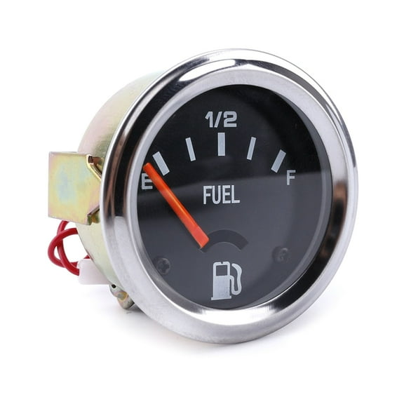 Precise 12V Metal Mechanical Oil Quantity Meter Mechanical Fuel Gauge Indicators for Car Modifications, 2 Inch Diameter