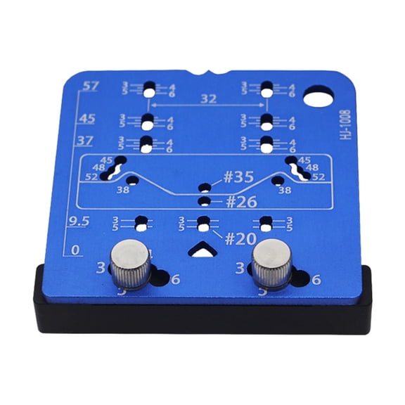 Precise 35mm/26mm Hinge Hole Positioning Locator and Shelf Pin Jig Aluminum Alloy Tool Suitable For Woodworking Projects