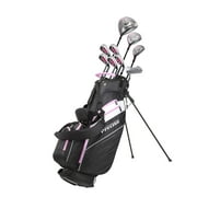 Precise AMG 14 Piece Ladies Womens Complete Right Hand Golf Club Package Set, Pink, Regular Size