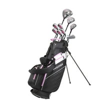 Precise AMG 14 Piece Ladies Women's Complete Right Hand Golf Club Package Set, Pink, Regular Size