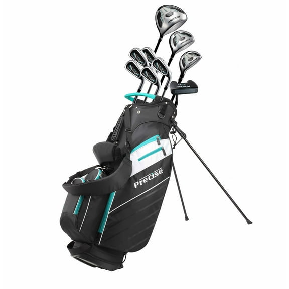 Precise AMG 14 Piece Men's Complete Right Hand Golf Club Package Set - Regular & Tall Size Available