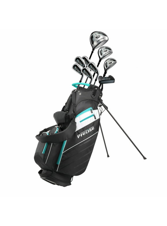 Precise AMG 14 Piece Men's Complete Right Hand Golf Club Package Set - Regular & Tall Size Available