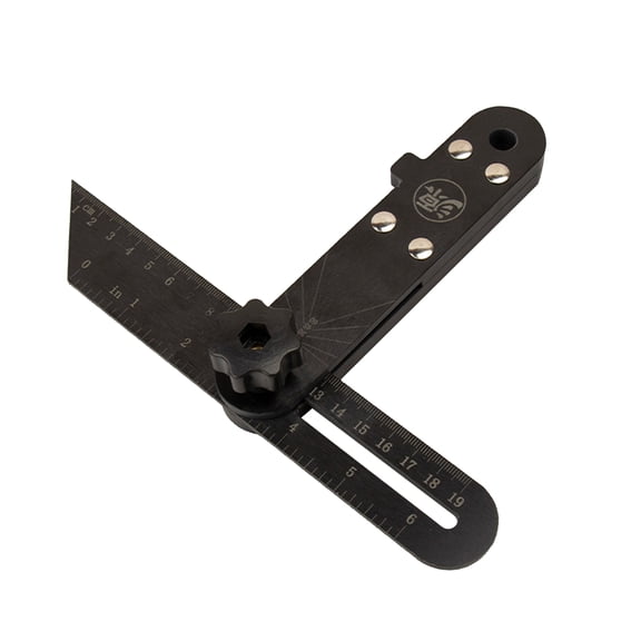 Precise Carpenter T-square Layout Tool Woodworking Gauge-Parallel Line Marker Point Multi-functional Ruler