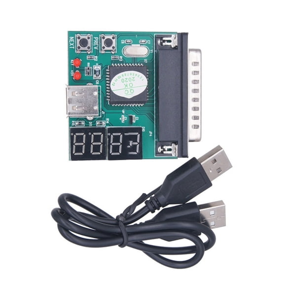 Precise Computer Fault Test Card 4 Digit Laptop Diagnostic Card for Accurate Fault Detection Parallel Port