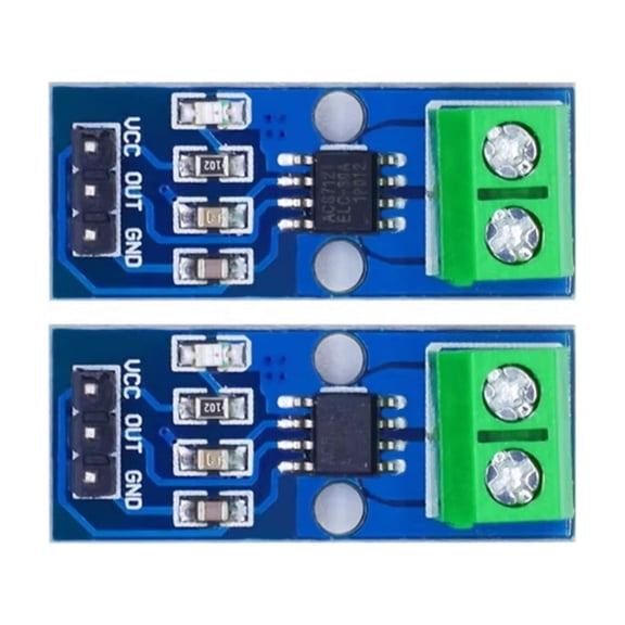 Precise Current Sensors Module 5A/20A/30 a Ranges NonContact Hall Effect Design for Projects Industrial Applications