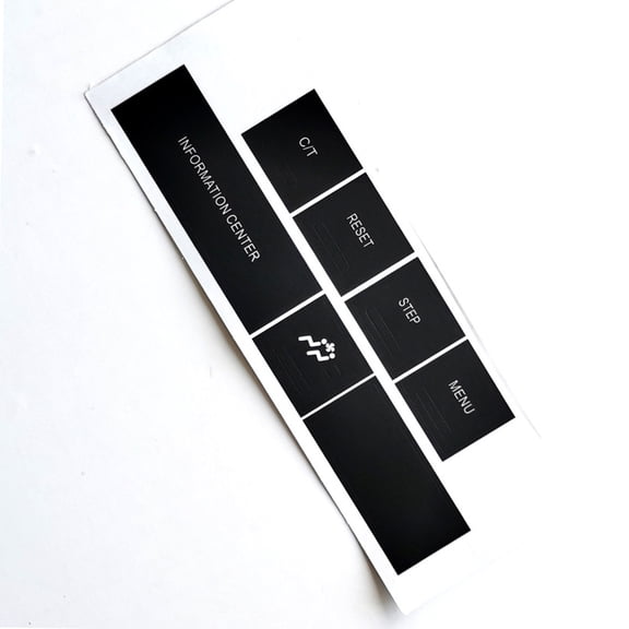 Precise Cut Car Console Key Stickers Repair Decal Enhances Interior Styles Guard Against Wear For Most Car Lover